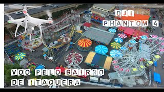 DJI Phantom 4 Voo pelo bairro.