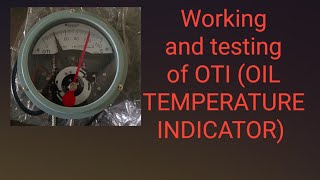 Oil Temperature Indicator OTI Explain @industrialtechnical #temperature #transformer #indicator