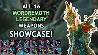 Guild Wars 2 : All 16 Legendary Mordremoth Weapon Skins ( Showcase )