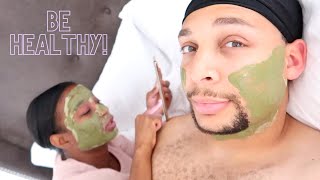 Workout with Marcel 💪🏽 + Facemask with Jamilah 🥒