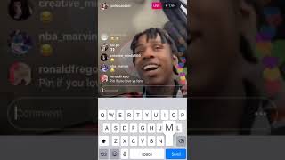 POLO G ON LIVE ARGUES ABOUT NOT GAVING AIR PODS TO A FAN 😂😂😂