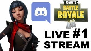 Fortnite: NOOB LIVE STREAM #1. Don't  LAUGH! (PC) #DiscordApp