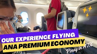 Our First Time Flying ANA Premium Economy | All Nippon Air HOU-NRT | Pinay in ATX