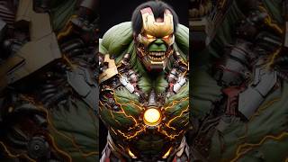 Ai creation:Hulk-Spiderman and Hulk-ironman Hybrid #marvel #aicreations #hulk #ytshorts_ #fyp