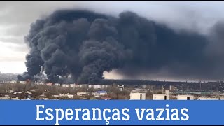 Ataques aéreos russos em Odessa, Exército russo diz ter atingido fábrica e depósitos de combustível.