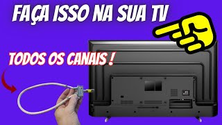 Como fazer ANTENA DIGITAL CASEIRA SEM GASTAR NADA PEGUE TODOS OS CANAIS !