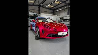 Alpine A110s - Extended Front End Paint Protection Film (PPF) Protected areas highlighted in red