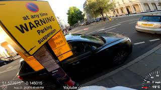 LT20GCF threatens to knock me out after I take a photo Stops in parking suspension near Regents park