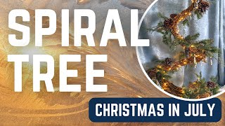 Decorating a Spiral Grapevine Christmas Tree – Christmas in July