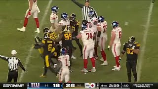 TJ Watt With Game-Sealing Sack-Fumble - GIANTS vs STEELERS - 2024-25 NFL SEASON WEEK 8