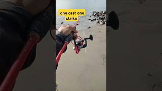 AUTO PANEN 🔥 MANCING DI SINI‼️one cast one strike PEMANCING PINGGIRAN PASTI SUKA #SHORTS #MANCING