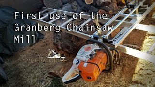 049 First use of the Granberg Alaskan MK4 mill, w/ Stihl MS 661.