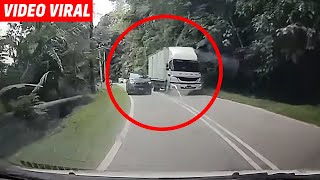 VIDEO Hailax makan jalan motong di selekoh