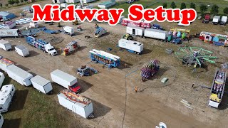 Midway Setup at the Northwest Roundup and Exhibition