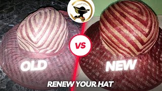 HOW TO RENEW OLD HAT|| Home Remedy #crafts #millinery #tips #hats #fascinators