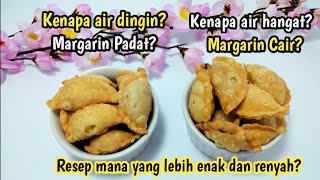 PASTEL ABON MINI/ Perbandingan Resep yang Menggunakan Air dingin dan Air Hangat