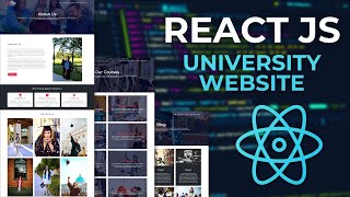 React JS Project University Website Tutorial With Bootstrap 5 From Scratch - PART 2