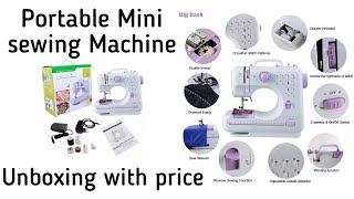 Mini Sewing Machine Unboxing 2023/Mini multifunctional Sewing Machine Review #potablesewingMachine