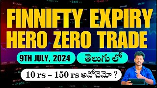 FINNIFTY Expiry Hero Zero | LIVE Market Analysis for 9July, 2024