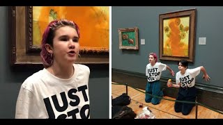 "Activists" Throw Soup at Painting