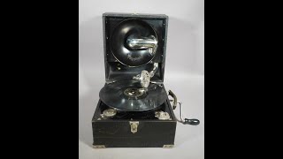 Polyphon Portable Grammophon Phonograph