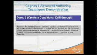 Cognos Report Studio: Conditional Drill-Through