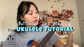 Buttercup Jack Stauber- ukulele tutorial!!