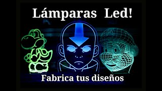 ¿¿COMO hacer LAMPARAS LED con ACRILICO?? TUTORIAL muy RAPIDO y FACIL!!