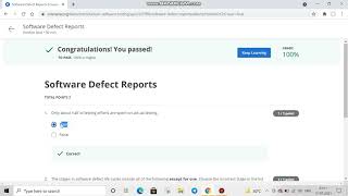 Introduction To Software Testing Week 3 | Lesson 2 | Software Defect Reports Quiz