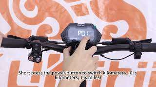 KuKirin G3 Pro Tutorial on switching between kilometers and miles （公里&英里切换教程）