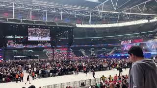 JAMIE HAYTER RETURN - FULL ENTRANCE - AEW ALL IN 2024 WEMBLEY STADIUM 25/08/2024 LONDON ENGLAND