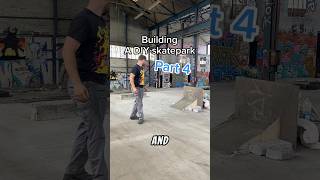 Building my own DIY skatepark: part 4 #skateboarding #skatepark #diy #renovation #shorts