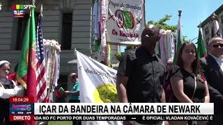 IÇAR DA BANDEIRA NA CÂMARA DE NEWARK | SPT TELEVISION SIC INTERNACIONAL