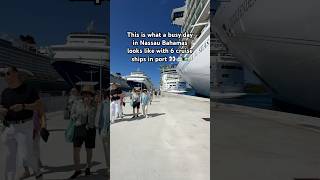 CRAZY PACKED Cruise Port in Nassau Bahamas! #nassau #cruiseport #cruise