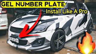 Illegal Gel Number Plates For Maruti Swift (Installation - Price) 😂 MARUTI SWIFT MODIFICATION Ep.8