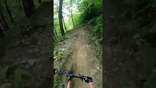 Dirt And Rock Jumps On DH Trail #mtb