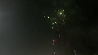 Fireworks at festival in Flores