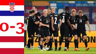 Croatia VS Austria 0-3 Extended Highlights & All Goals 2022 | Arnautovic | Gregoritsch | Sabitzer