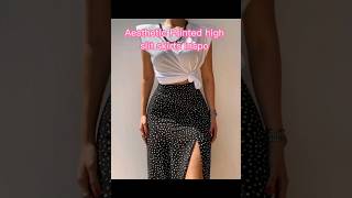 Aesthetic Printed high slit skirts inspo🦋#fashion #shorts#short#shortvideo#aesthetic