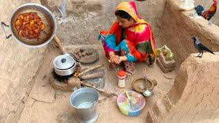 Traditional village Living Life| aloo chicken recipe | Village Punjab family vlog