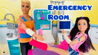 Skipper  & Ken  goes to Hospital  ! - Barbie is the Doctor fun - dolls -