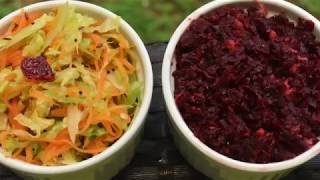 Beetroot Fry / Poriyal | Carrot and Cabbage Fry / Poriyal