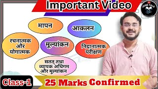 measurement Assessment Evaluation मापन आकलन मूल्यांकन complete Video Assessment of Learning BEd