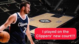 I played on the Clippers' new court?!?!