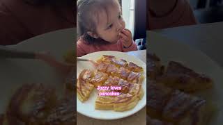 Jazzy loves pancakes , yummy she said! #viral  #yummyfood  #pancakes