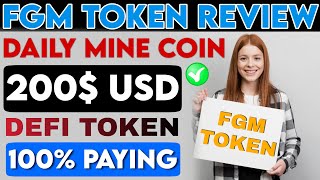 FGM New Defi Token Review |  Earn Money Online From Home 2021 | FGM Produced 240 Token Mining