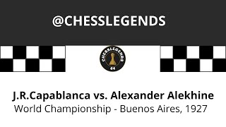 Capablanca vs Alekhine  World Championship Match. Buenos Aires (Argentina) 1921. Game 3. #chessgame