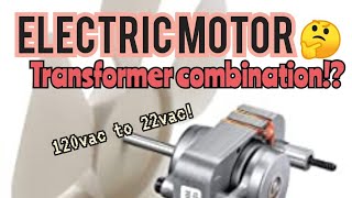 Using an AC induction motor as a transformer too? 120v to 22v