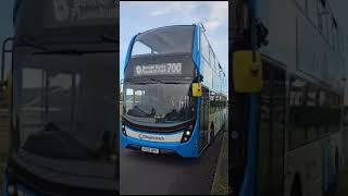 #stagecoach #south 11595 Enviro400mmc Leaving Flansham Park With Toots and Alarms