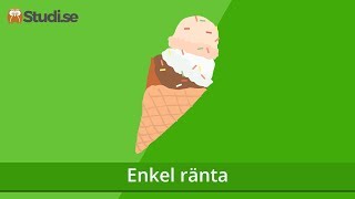 Enkel ränta (Matematik) - www.binogi.se